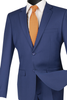 Vinci Ultra Slim Fit 2 Piece Business Suit (Indigo) US900-1