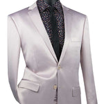 Vinci Ultra Slim Fit Stretch Sateen Suit (Blush) UST-1
