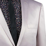 Vinci Ultra Slim Fit Stretch Sateen Suit (Blush) UST-1