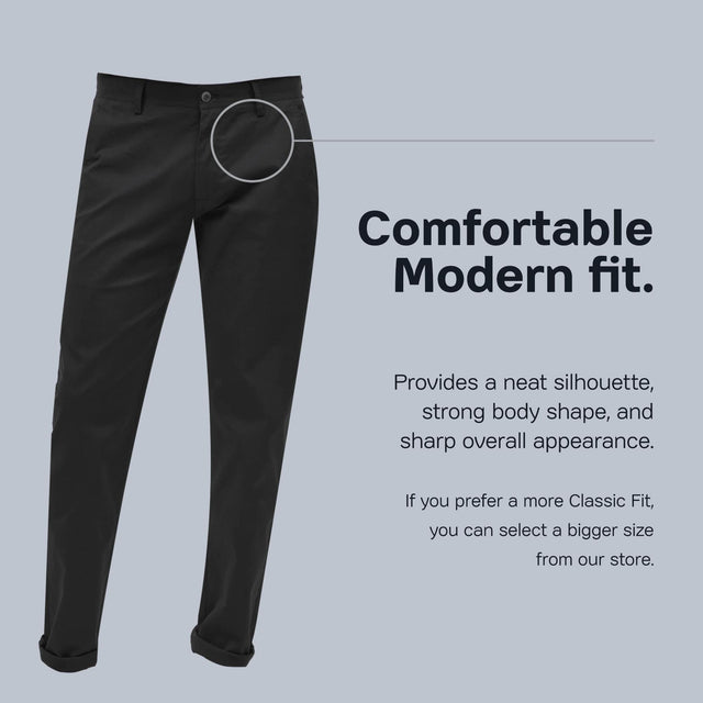 EJ Samuel Navy Chino Long Pants CHL01 feature a button and zip closure, straight legs, and rolled-up cuffs.