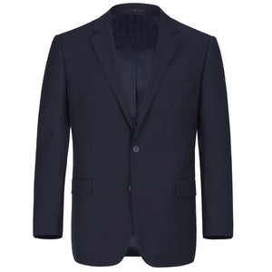 RENOIR Dark Navy 2-Piece Classic Fit Single Breasted Notch Lapel Suit 201-2