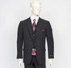 Pacelli 3pc Black Suit CAMERON-10000