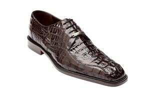 Belvedere - Chapo, Genuine Hornback Crocodile Dress Shoe - Brown - 1465