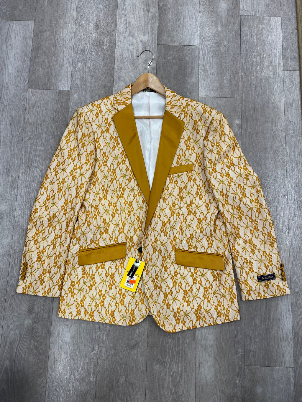 Insomnia Yellow Fashion Blazer (size L - M)