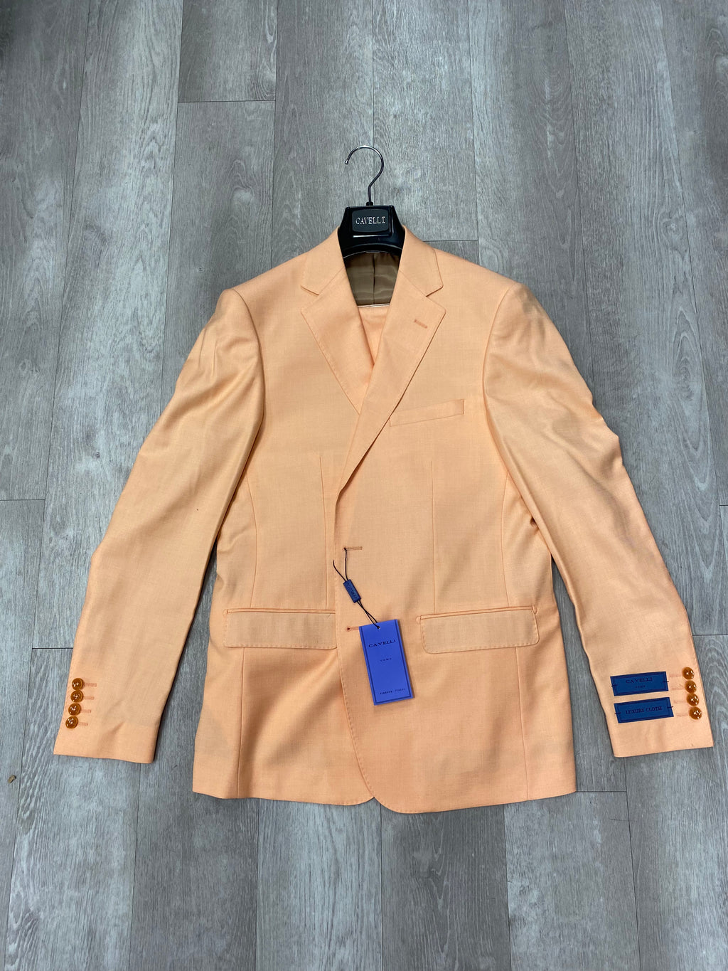 Cavelli Uomo Porto Slim Fit Suit 1986/11 Light Orange