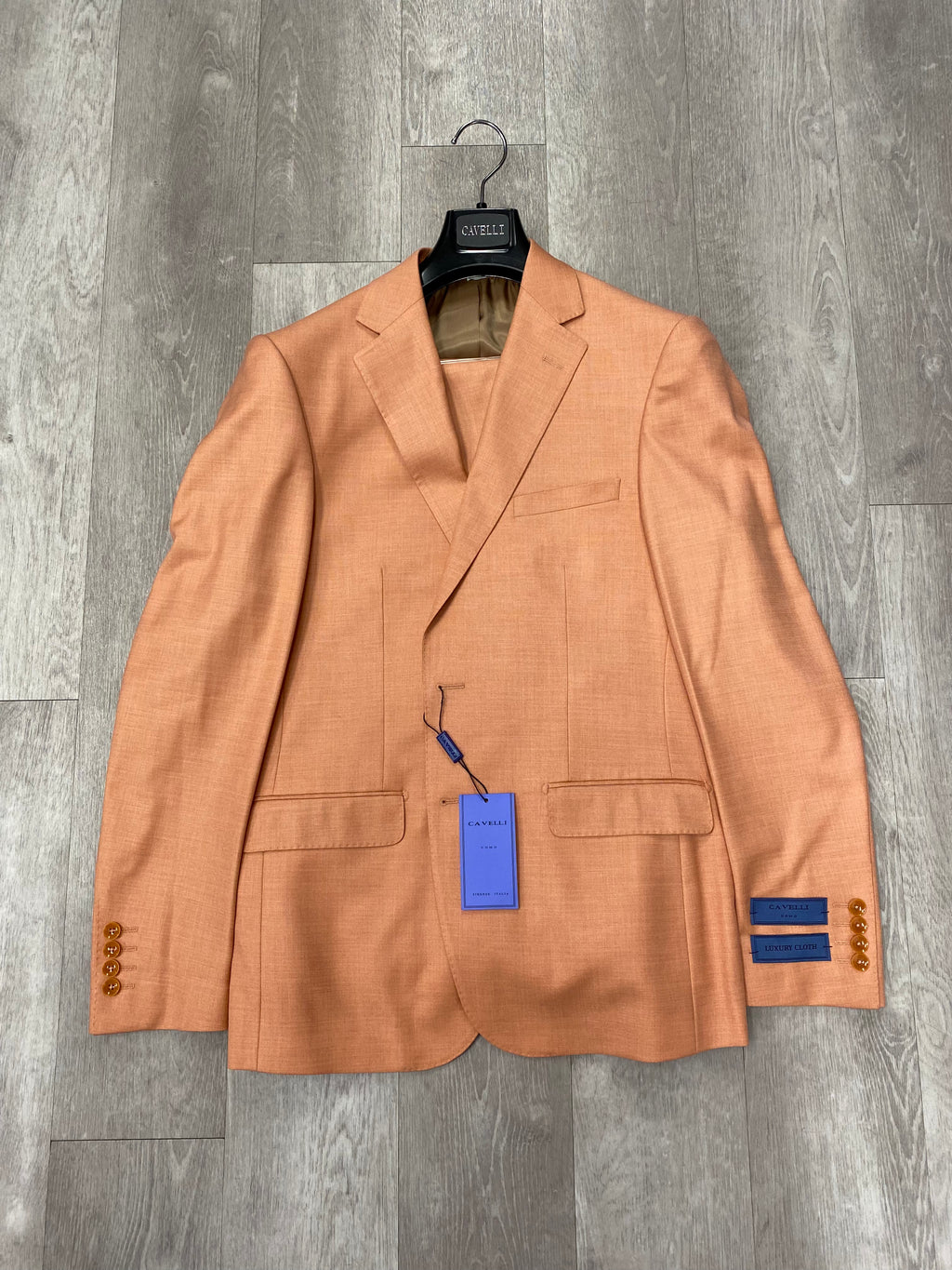 Cavelli Uomo Porto Slim Fit Suit 1986/10 Orange