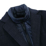 ENGLISH LAUNDRY Wool Blend Breasted Gray Blue Top Coat BIB EL53-55-495