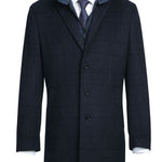 ENGLISH LAUNDRY Wool Blend Breasted Gray Blue Top Coat BIB EL53-55-495