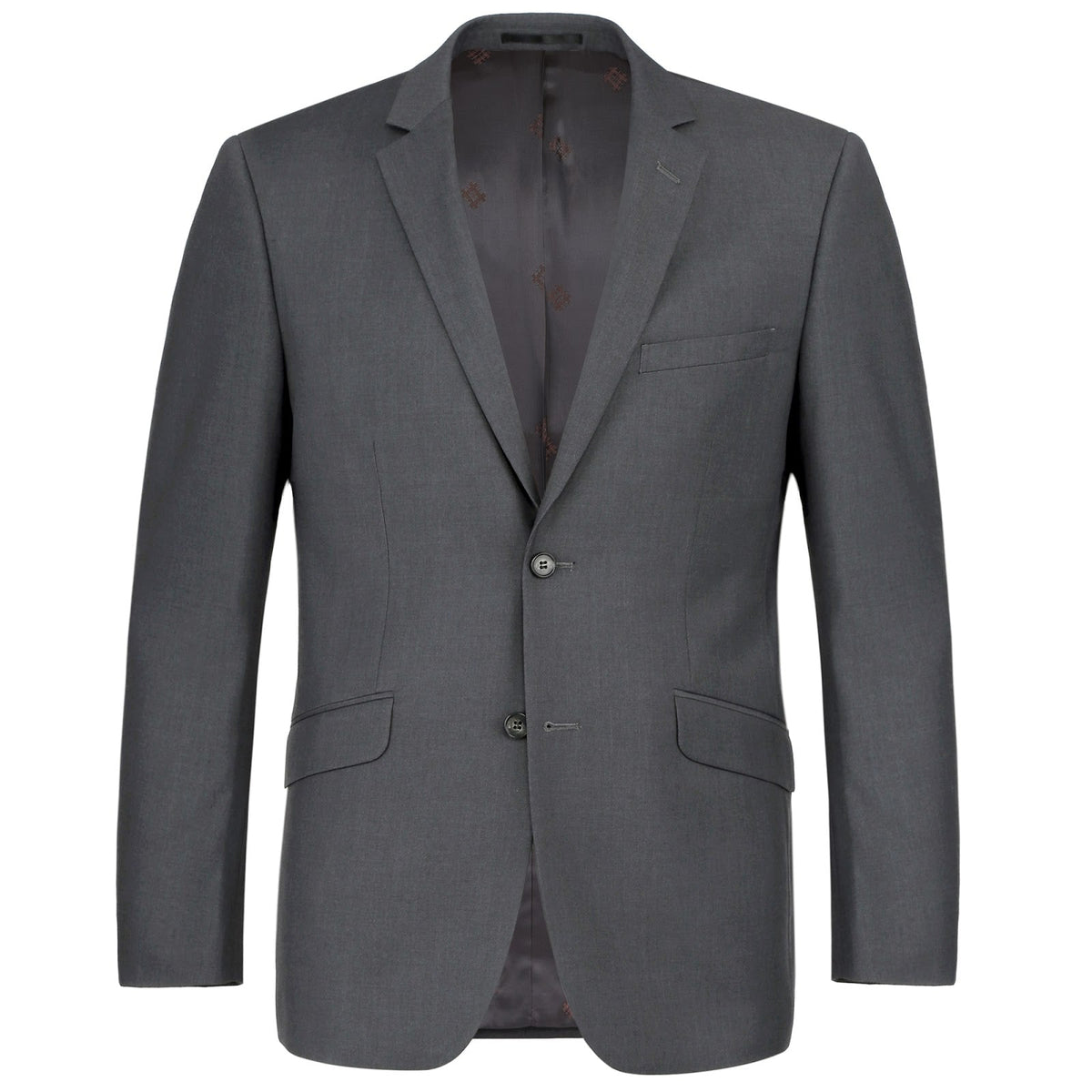 RENOIR 2-Piece Classic Fit Notch Lapel Solid Suit 201-4 – Unique Design ...