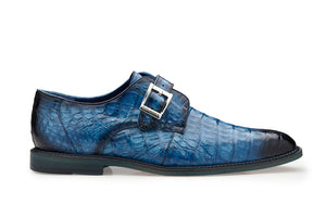 Belvedere Spencer Genuine Crocodile Dress Shoe - Blue - N05 - IN STORE (SIZE 9and 10 ONLY)