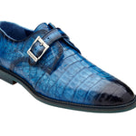 Belvedere Spencer Genuine Crocodile Dress Shoe - Blue - N05 - IN STORE