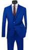 Vinci Ultra Slim Fit Single Breasted 2 Button Suit (Royal) US-2PP