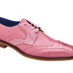 Belvedere - Valter, Genuine Caiman Crocodile and Lizard Dress Shoe - Rose Pink  - 1480 (IN STORE) (SIZE 9.5, 12 and 13 ONLY)