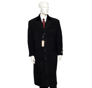 XXIOTTI Cashmere/Wool Overcoat Black 77000