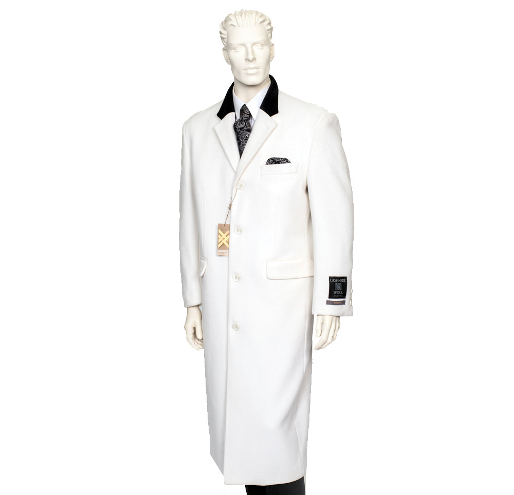 XXIOTTI Cashmere/Wool Overcoat Winter White 77005